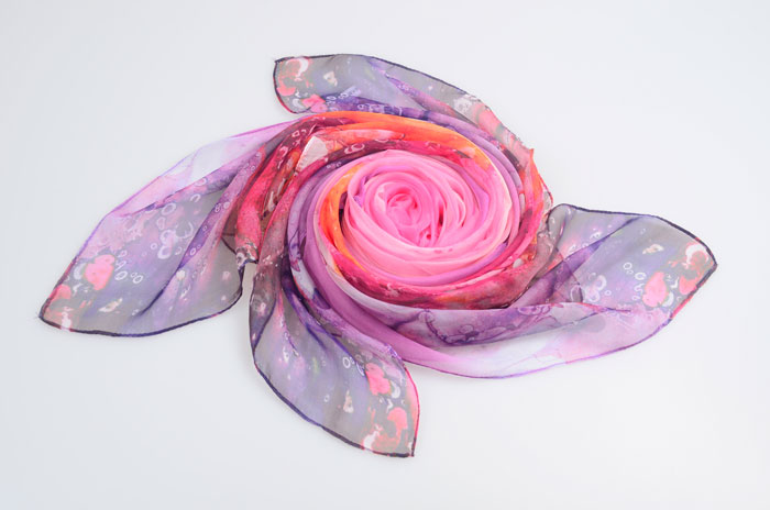 萬紫千紅絲巾整體圖