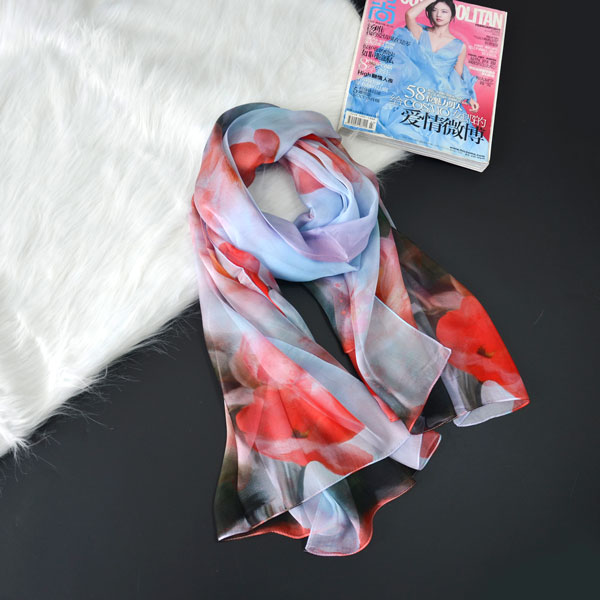 荷塘月色絲巾 荷塘月色絲巾